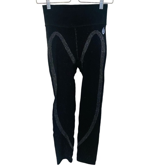 Free People | FP Movement Sparkle Lurex Athletic Workout Leggings High Waist - Picture 6 of 9